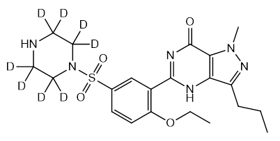 PIPERAZINE N-DESMETHYL SILDENAFIL D8	